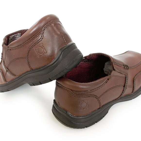 KENNETH COLE Reaction CHECK N CHECK Leather brown Back to School shoe Slip on - Picture 3 of 5